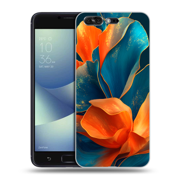 Силиконовый чехол на ASUS ZenFone 4 Pro с принтом Цветы