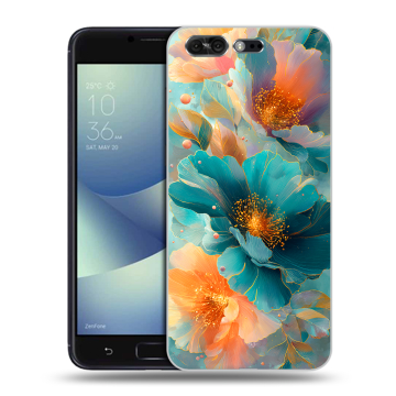 Силиконовый чехол на ASUS ZenFone 4 Pro с принтом Цветы