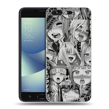 Силиконовый чехол на ASUS ZenFone 4 Pro с принтом Ahegao Ахегао Аниме