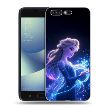 Силиконовый чехол на ASUS ZenFone 4 Pro с принтом Холодное сердце Frozen