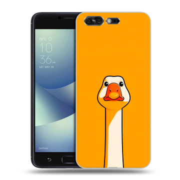 Силиконовый чехол на ASUS ZenFone 4 Pro с принтом Смешная утка