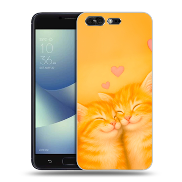 Силиконовый чехол на ASUS ZenFone 4 Pro с принтом Милые котята