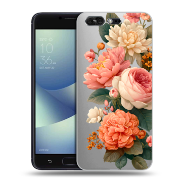 Силиконовый чехол на ASUS ZenFone 4 Pro с принтом цветы