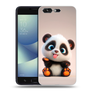Силиконовый чехол на ASUS ZenFone 4 Pro с принтом милая панда