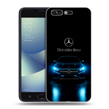 Силиконовый чехол на ASUS ZenFone 4 Pro с принтом Mercedes Мерседес