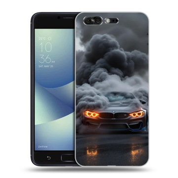 Силиконовый чехол на ASUS ZenFone 4 Pro с принтом BMW БМВ