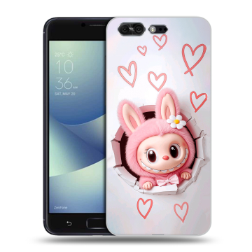Силиконовый чехол на ASUS ZenFone 4 Pro с принтом Labubu Лабубу