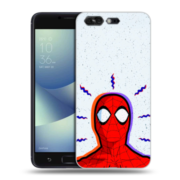 Силиконовый чехол на ASUS ZenFone 4 Pro с принтом Spiderman Человек паук