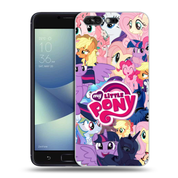 Силиконовый чехол на ASUS ZenFone 4 Pro с принтом My little pony Дружба чудо