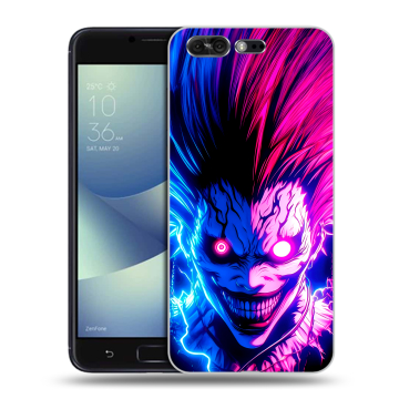 Силиконовый чехол на ASUS ZenFone 4 Pro с принтом Death note Тетрадь смерти