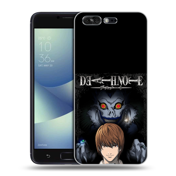 Силиконовый чехол на ASUS ZenFone 4 Pro с принтом Death note Тетрадь смерти