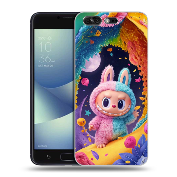 Силиконовый чехол на ASUS ZenFone 4 Pro с принтом Labubu Лабубу
