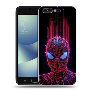Силиконовый чехол на ASUS ZenFone 4 Pro с принтом Spiderman Человек паук
