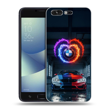 Силиконовый чехол на ASUS ZenFone 4 Pro с принтом BMW БМВ