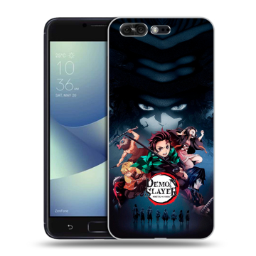 Силиконовый чехол на ASUS ZenFone 4 Pro с принтом Demon Slayer Клинок рассекающий демонов