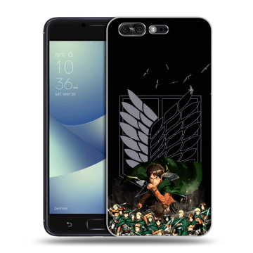 Силиконовый чехол на ASUS ZenFone 4 Pro с принтом Атака титанов