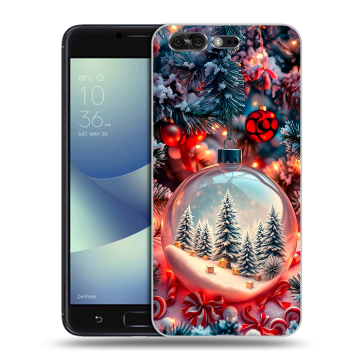 Силиконовый чехол на ASUS ZenFone 4 Pro с принтом Новый год