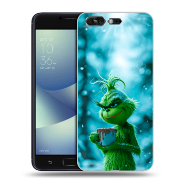 Силиконовый чехол на ASUS ZenFone 4 Pro с принтом Новый год гринч