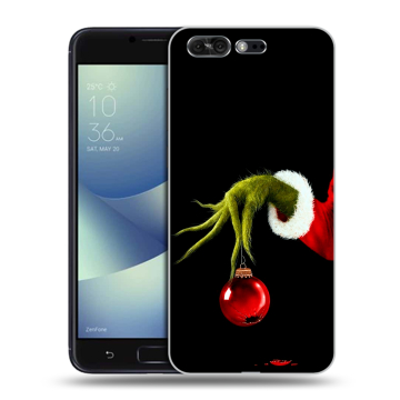 Силиконовый чехол на ASUS ZenFone 4 Pro с принтом Новый год Гринч