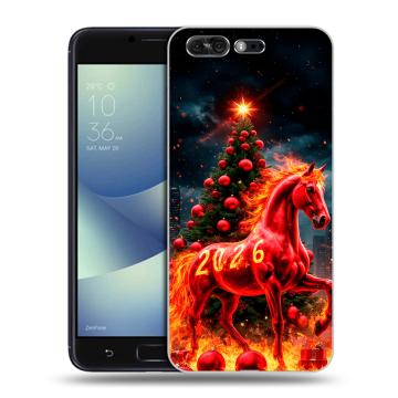 Силиконовый чехол на ASUS ZenFone 4 Pro с принтом Новый год