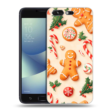 Силиконовый чехол на ASUS ZenFone 4 Pro с принтом Новый год