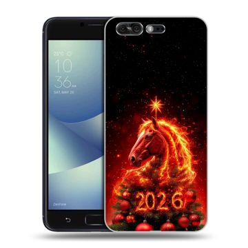 Силиконовый чехол на ASUS ZenFone 4 Pro с принтом Новый год