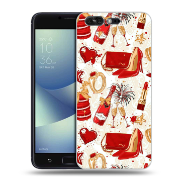 Силиконовый чехол на ASUS ZenFone 4 Pro с принтом Новый год