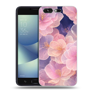 Силиконовый чехол на ASUS ZenFone 4 Pro с принтом женский