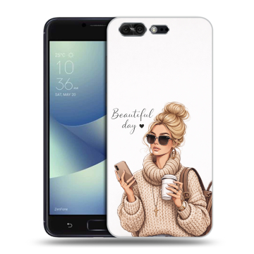Силиконовый чехол на ASUS ZenFone 4 Pro с принтом женский Силиконовый чехол на ASUS ZenFone 4 Pro с принтом женский