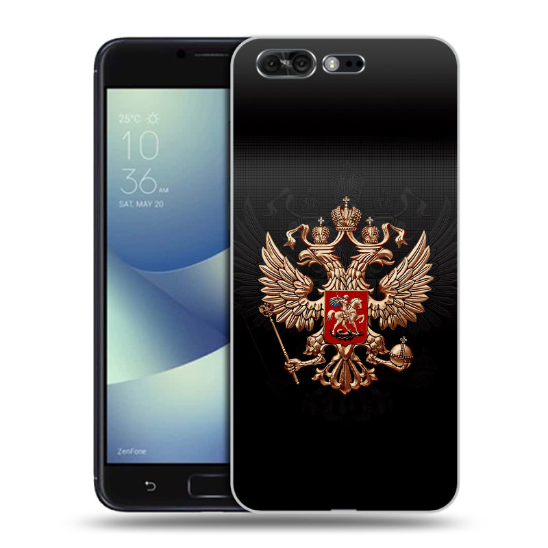 Силиконовый чехол на ASUS ZenFone 4 Pro с принтом Герб России Силиконовый чехол на ASUS ZenFone 4 Pro с принтом Герб России
