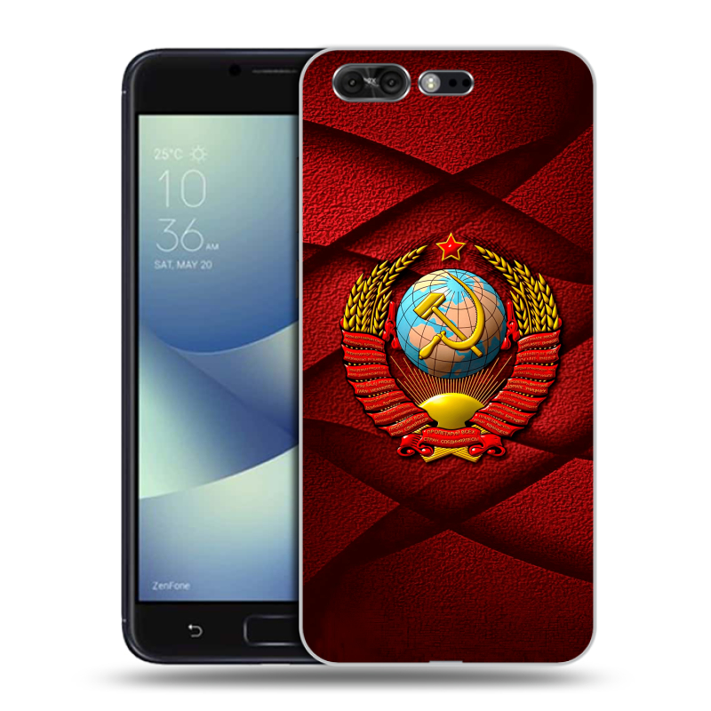 Силиконовый чехол на ASUS ZenFone 4 Pro с принтом Герб СССР Силиконовый чехол на ASUS ZenFone 4 Pro с принтом Герб СССР