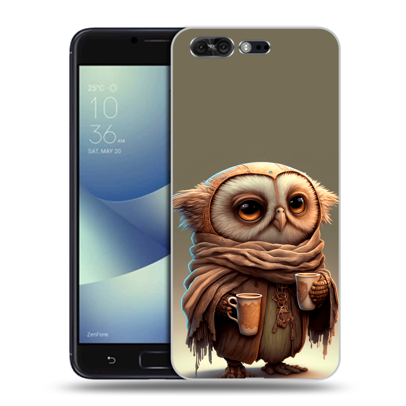 Пластиковый чехол на ASUS ZenFone 4 Pro с принтом Сова Пластиковый чехол на ASUS ZenFone 4 Pro с принтом Сова