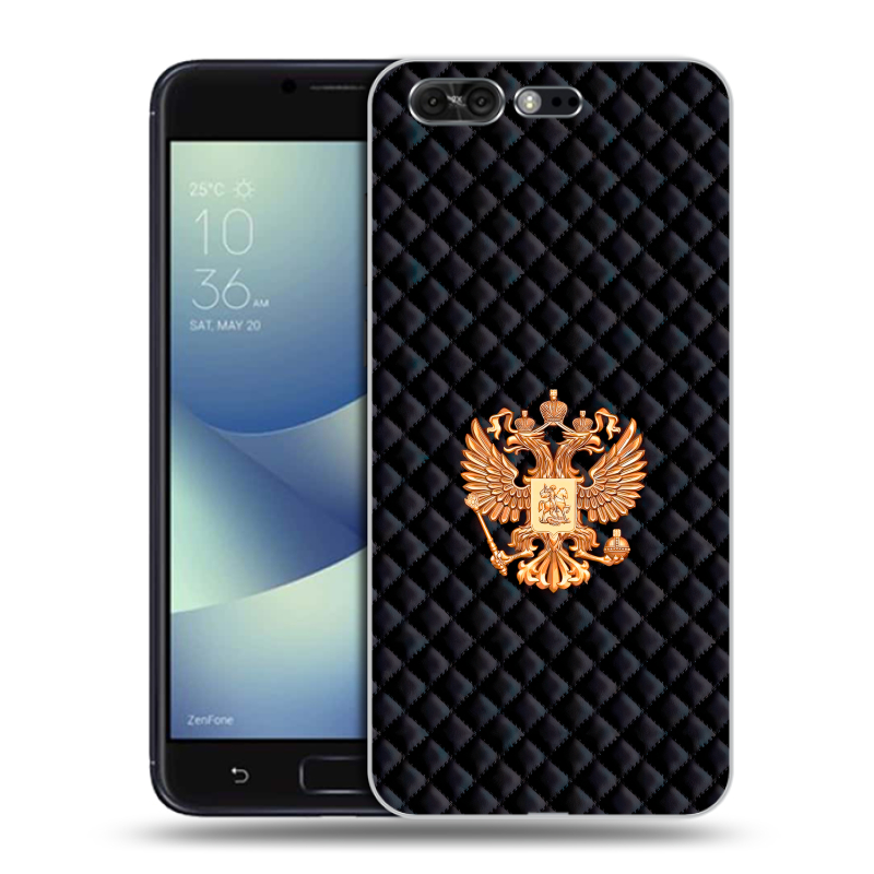 Пластиковый чехол на ASUS ZenFone 4 Pro с принтом Герб России принт Пластиковый чехол на ASUS ZenFone 4 Pro с принтом Герб России принт