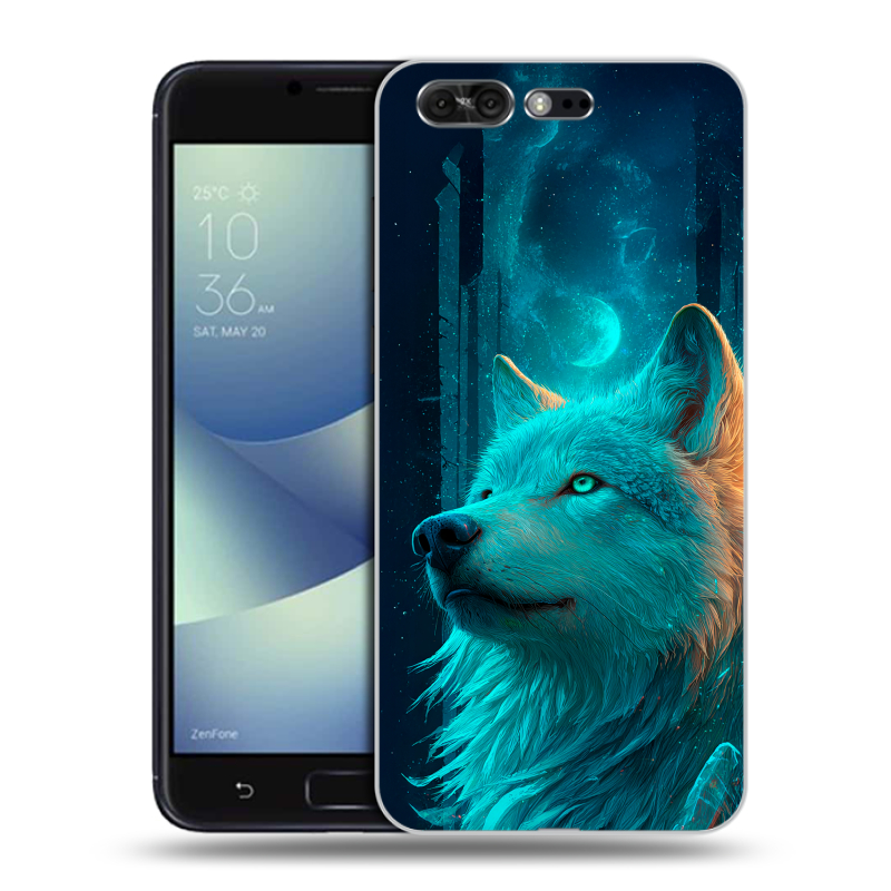 Силиконовый чехол на ASUS ZenFone 4 Pro с принтом бабочки саккура Силиконовый чехол на ASUS ZenFone 4 Pro с принтом бабочки саккура