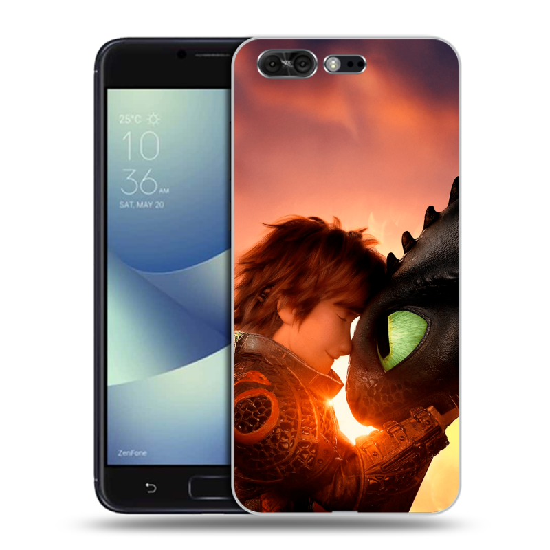 Пластиковый чехол на ASUS ZenFone 4 Pro с принтом Как приручить дракона Пластиковый чехол на ASUS ZenFone 4 Pro с принтом Как приручить дракона