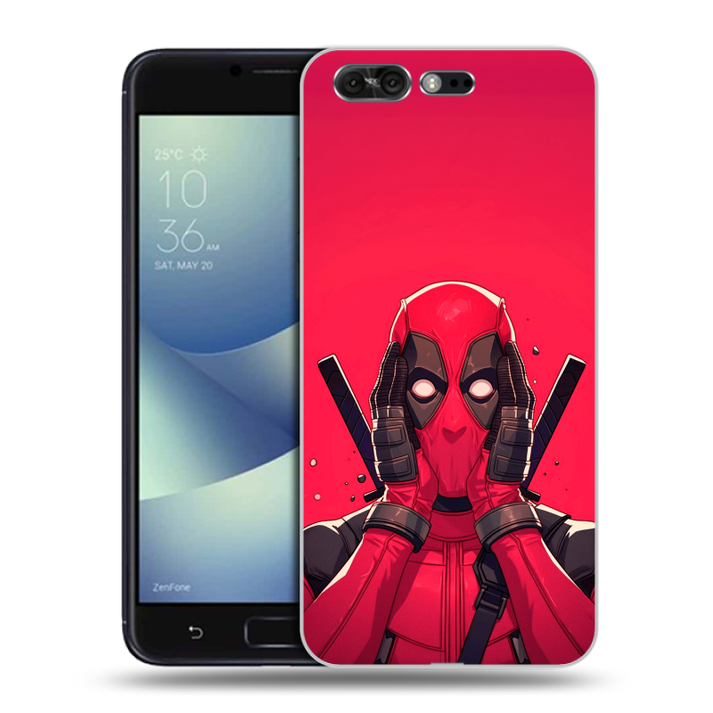 Силиконовый чехол на ASUS ZenFone 4 Pro с принтом Дедпул Deadpool Силиконовый чехол на ASUS ZenFone 4 Pro с принтом Дедпул Deadpool
