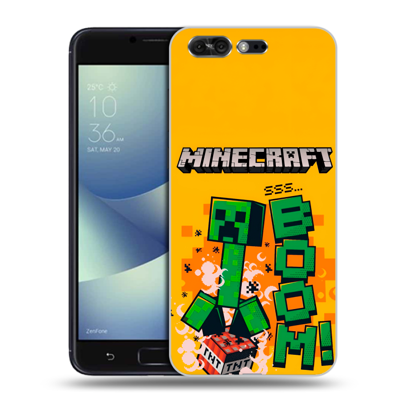 Пластиковый чехол на ASUS ZenFone 4 Pro с принтом Майнкрафт Minecraft Пластиковый чехол на ASUS ZenFone 4 Pro с принтом Майнкрафт Minecraft