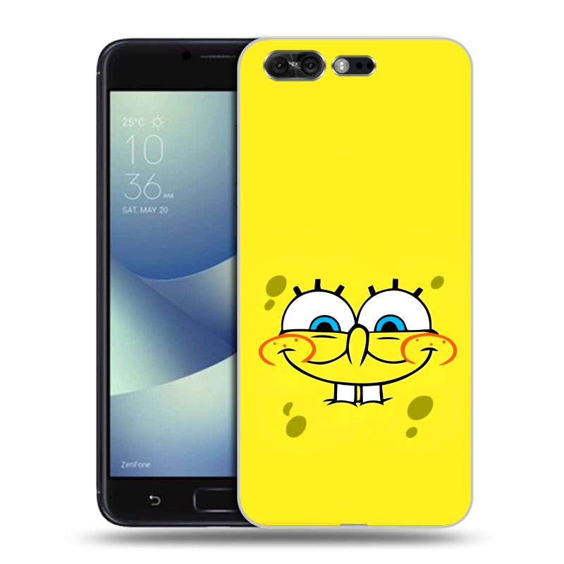 Силиконовый чехол на ASUS ZenFone 4 Pro с принтом спанчбоб спанч боб Силиконовый чехол на ASUS ZenFone 4 Pro с принтом спанчбоб спанч боб