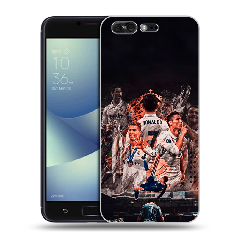 Силиконовый чехол на ASUS ZenFone 4 Pro с принтом Реал Роналдо Real Ronaldo Силиконовый чехол на ASUS ZenFone 4 Pro с принтом Реал Роналдо Real Ronaldo