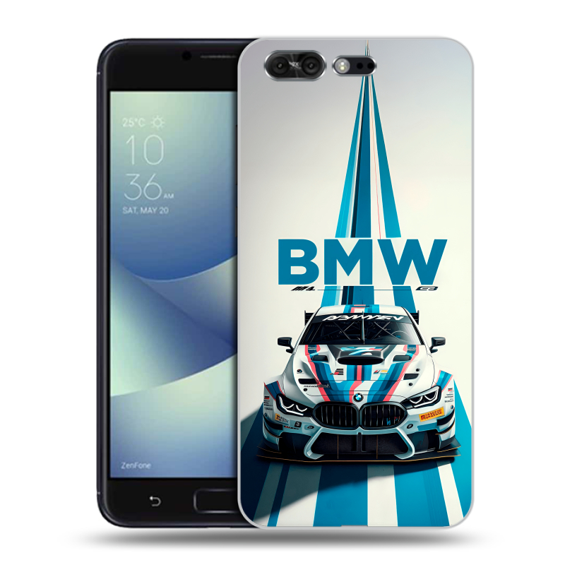 Силиконовый чехол на ASUS ZenFone 4 Pro с принтом БМВ BMW Силиконовый чехол на ASUS ZenFone 4 Pro с принтом БМВ BMW