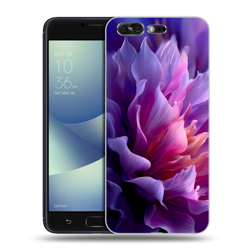 Силиконовый чехол на ASUS ZenFone 4 Pro с принтом женский цветы Силиконовый чехол на ASUS ZenFone 4 Pro с принтом женский цветы