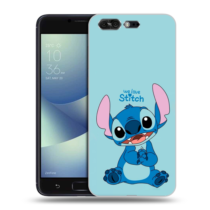Силиконовый чехол на ASUS ZenFone 4 Pro с принтом Лило и Стич Силиконовый чехол на ASUS ZenFone 4 Pro с принтом Лило и Стич