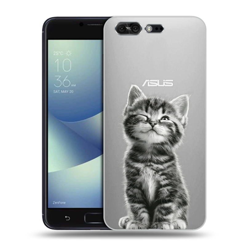 Пластиковый чехол на ASUS ZenFone 4 Pro с принтом Котенок Пластиковый чехол на ASUS ZenFone 4 Pro с принтом Котенок