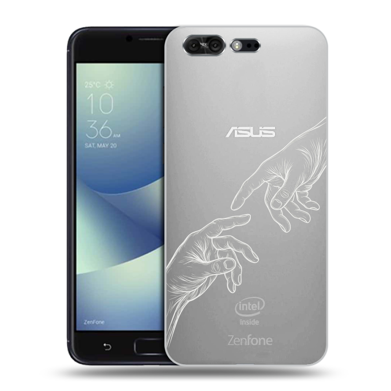 Силиконовый чехол на ASUS ZenFone 4 Pro с принтом Сотворение мира Силиконовый чехол на ASUS ZenFone 4 Pro с принтом Сотворение мира