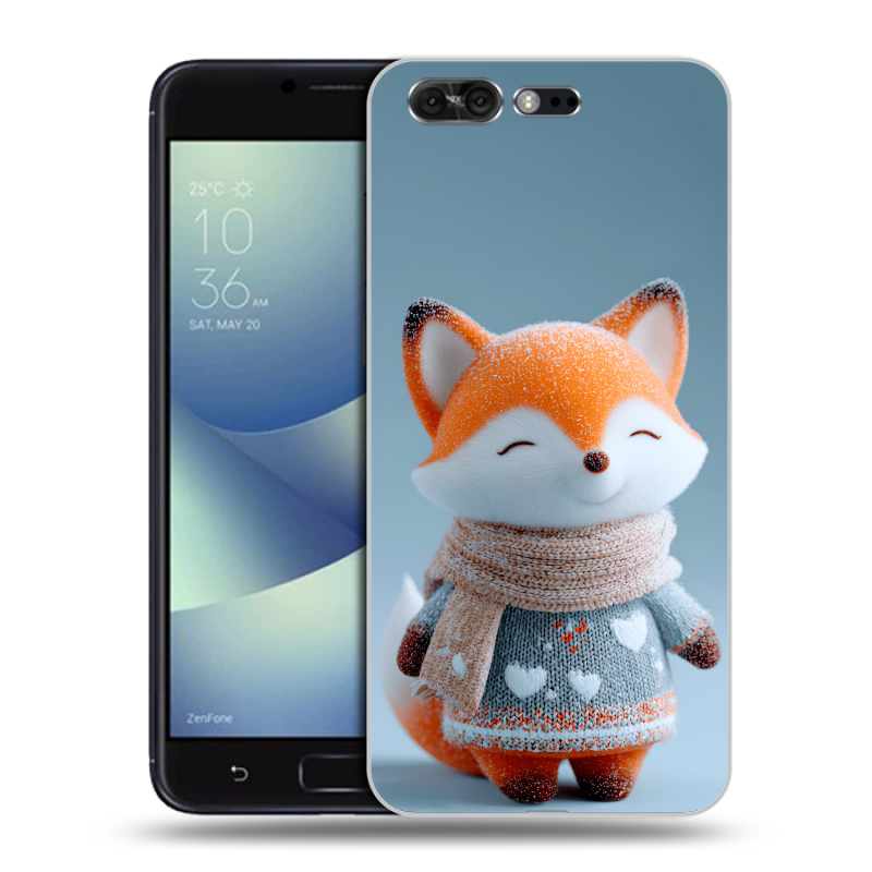 Силиконовый чехол на ASUS ZenFone 4 Pro с принтом Лиса Силиконовый чехол на ASUS ZenFone 4 Pro с принтом Лиса