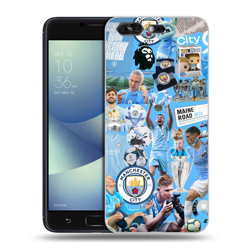 Пластиковый чехол на ASUS ZenFone 4 Pro с принтом Man City Манчестер Сити Пластиковый чехол на ASUS ZenFone 4 Pro с принтом Man City Манчестер Сити