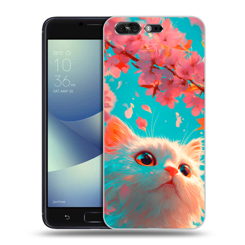 Пластиковый чехол на ASUS ZenFone 4 Pro с принтом Красивый кот Пластиковый чехол на ASUS ZenFone 4 Pro с принтом Красивый кот