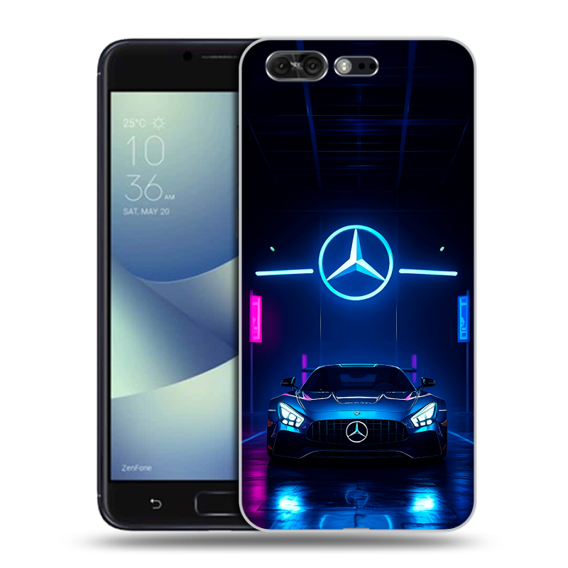 Пластиковый чехол на ASUS ZenFone 4 Pro с принтом Mercedes Мерседес Пластиковый чехол на ASUS ZenFone 4 Pro с принтом Mercedes Мерседес