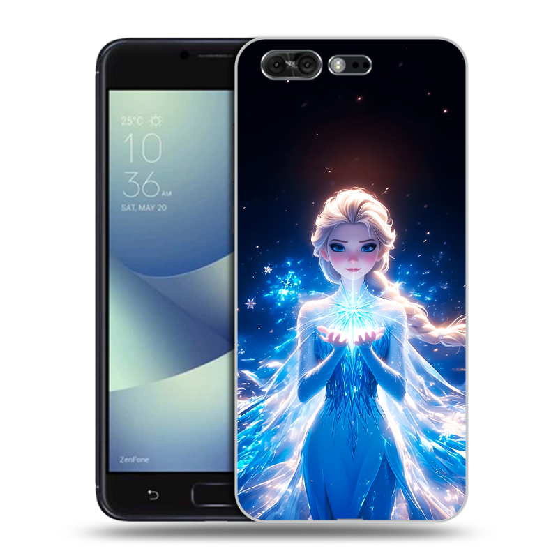 Пластиковый чехол на ASUS ZenFone 4 Pro с принтом Холодное сердце Frozen Пластиковый чехол на ASUS ZenFone 4 Pro с принтом Холодное сердце Frozen