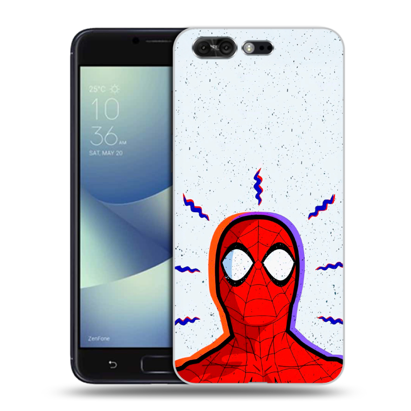 Силиконовый чехол на ASUS ZenFone 4 Pro с принтом Spiderman Человек паук Силиконовый чехол на ASUS ZenFone 4 Pro с принтом Spiderman Человек паук